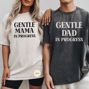 Comfort Colors® gentle mama and dad shirt, Matching Mom And Dad Shirts, Best Mom Ever, Best Dad Ever, Custom Mom Gift, New mom and dad gift.