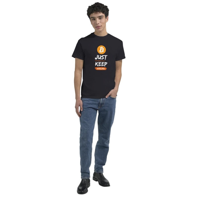 Bitcoin HODL Unisex-T-shirt afbeelding 9