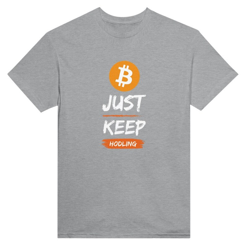 Bitcoin HODL Unisex-T-shirt Sports Grey