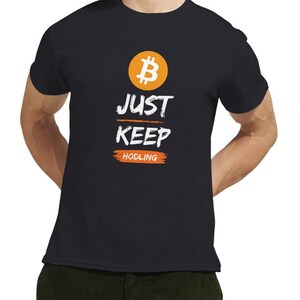 Bitcoin HODL Unisex-T-shirt afbeelding 1