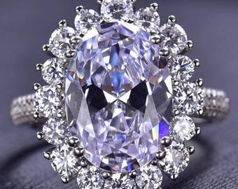 Anillo de moissanita Cathy de 8 quilates