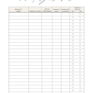 Inventory Tracker
