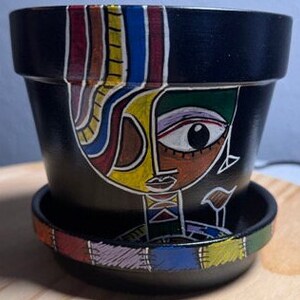 Hand Painted Planter Pot