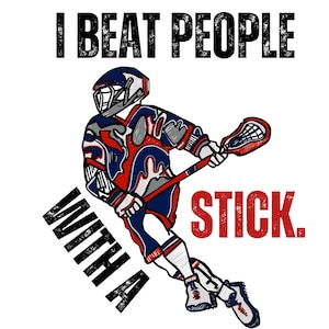 Vintage Lacrosse T-Shirt: Hand-Sketched Design