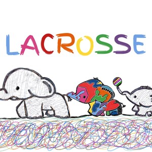 Vintage Lacrosse T-Shirt: Hand-Sketched Design