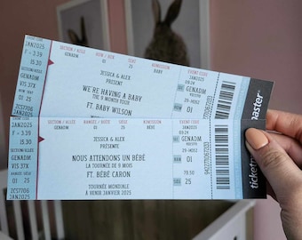 Concert ticket pregnancy announcement