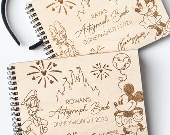 Autograph Book Theme Park, Keepsake Memory Book, Vacation