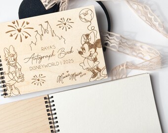 Autograph Book Theme Park, Keepsake Memory Book, Vacation