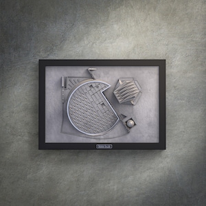 Bibliotheca Alexandrina - Premium 3D Frame