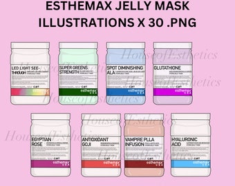 RADIANCE BIOTIN Esthemax Hydrojelly Mask Original - Etsy