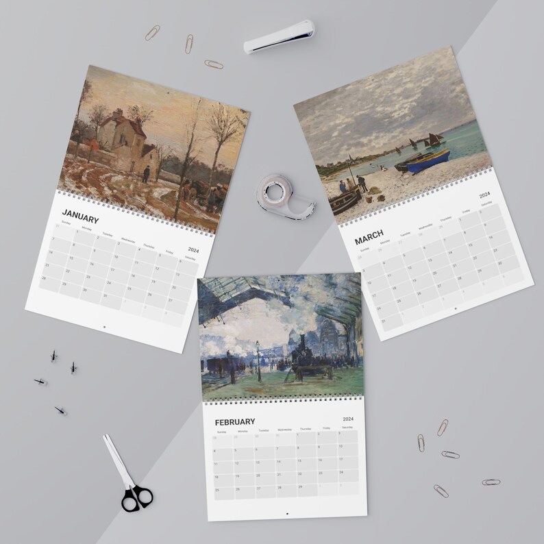 Wall Calendar 2024 of Impressionist Paintings Wall Calendar 2024