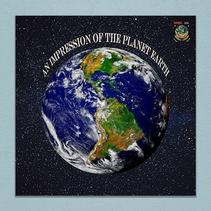 Earth Globe Poster (Outer Space Giclée Fine Print) NASA-inspired Office and Home Décor of Real-Photo Celestial Objects.