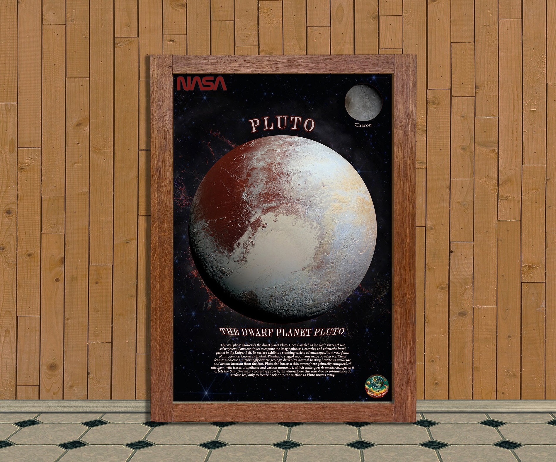 Pluto Poster: NASA Inspired Space Wall Art (digital Download) - Etsy