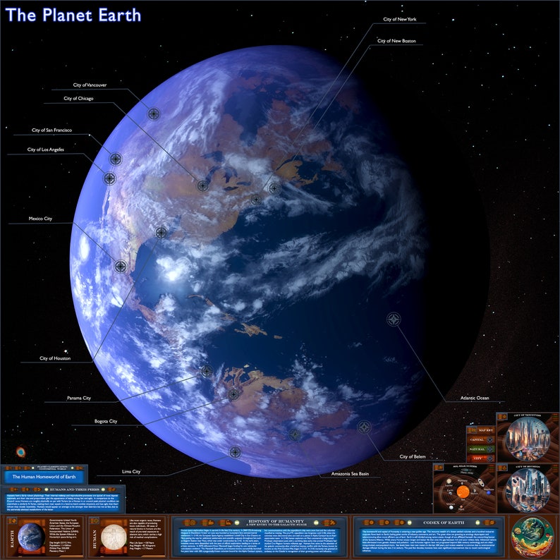 Mass Effect Earth Poster: Sci-fi Infographic Map (digital Download) - Etsy