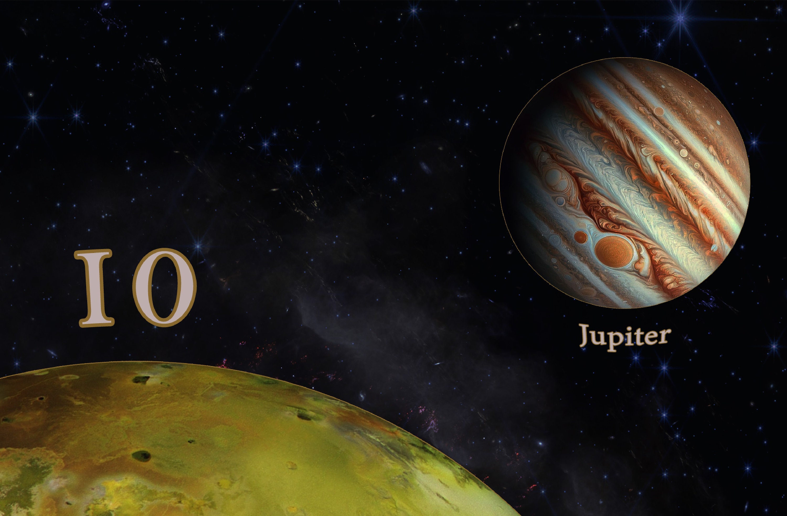 Jupiter's Moon Io Poster, Outer Space Wall Print, NASA Inspired Office ...