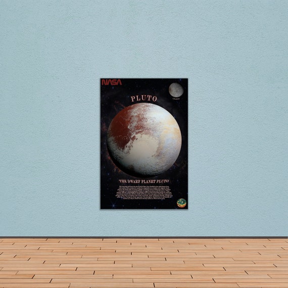 Pluto Poster: NASA Inspired Space Wall Art (digital Download) - Etsy