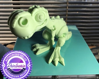 3D Printed Articulated Goofy T-Rex – Flexible Fidget Toy
