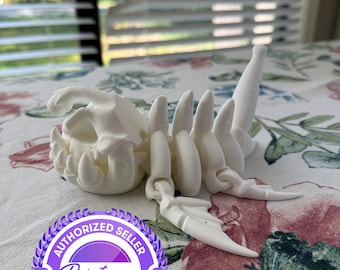 Articulated 3D Printed Angler Fish Skeleton – Poseable Fidget Desk Toy