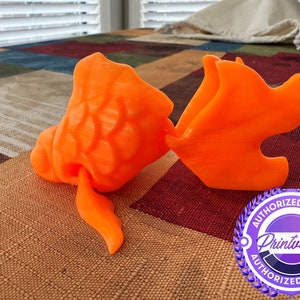 Koi Goldfish 3D Printed Articulated Fidget Gift Toy