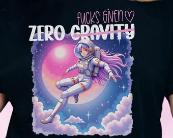 Japans streetwear astronaut T-shirt, grappig harajuku esthetisch T-shirt, alt fashion kleding, edgy space-core grafisch shirt, cadeaus voor scifi-fan