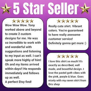 a poster with five stars on it that says 5 star seller
