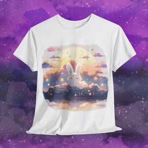 Kawaii Bunny Tee, Yami Kawaii Clothes, Harajuku T-Shirt, Pastel Goth Clothes, Pastel Grunge Tshirt, Gift for Pastel Goths, Cute Kawaii Shirt