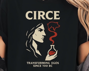 Circe Goddess Tee for Women into Greek Mythology, Witchy & Dark Academia Aesthetics, Funny Feminist Literary Tee, Female Empowerment Humor