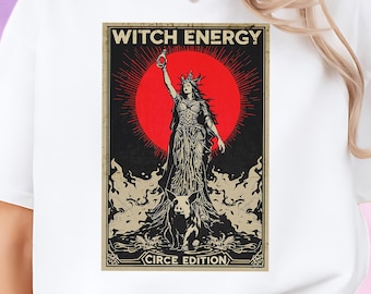 Circe Goddess Tee for Women into Greek Mythology, Witchy & Dark Academia Aesthetics, Witch Energy Feminist Literary Tee, Occult Pagan Gifts