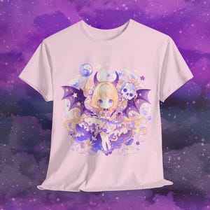 T-shirt Kawaii-Story Licorne Fairy – Pastel Goth Lolita – Multicolore, Taille Unique