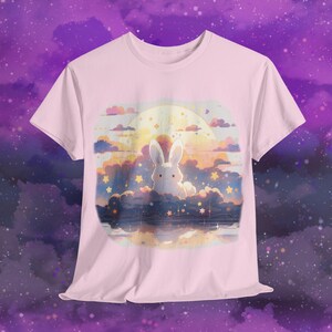 Kawaii Bunny Tee, Yami Kawaii Clothes, Harajuku T-Shirt, Pastel Goth Clothes, Pastel Grunge Tshirt, Gift for Pastel Goths, Cute Kawaii Shirt