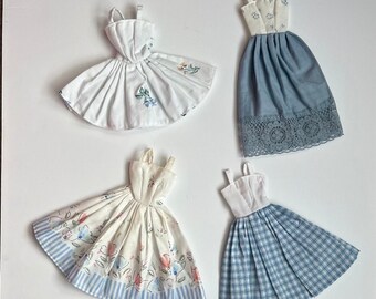 Vintage & Handmade Barbie Doll Dresses, Set of 6