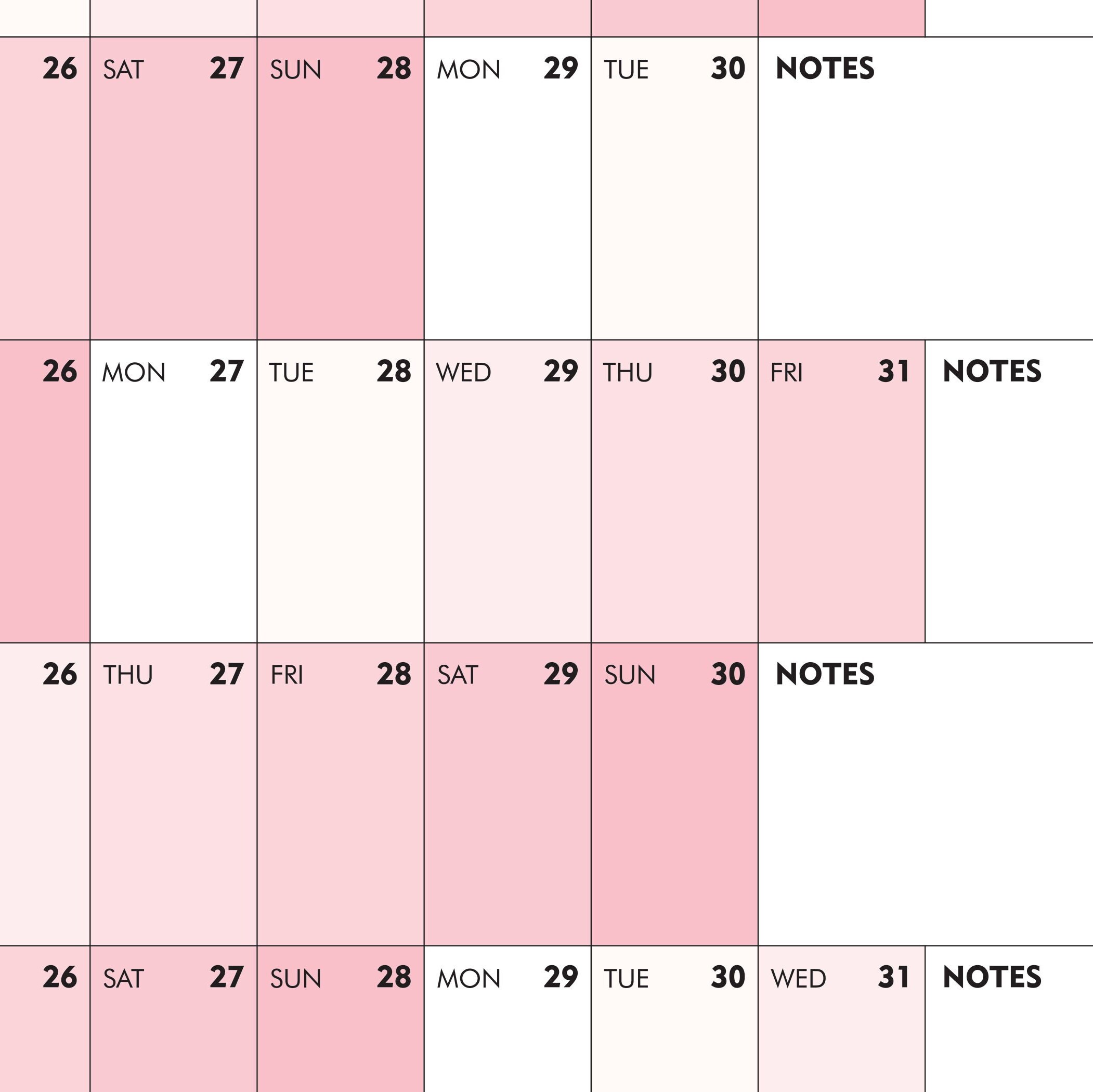 2025 Monochrome Wall Planner / Printable 2025 Wall Calendar / Digital