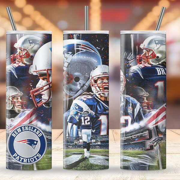 New England Patriots Sublimation Design Digital Download Tumbler Wrap Cup PNG SVG