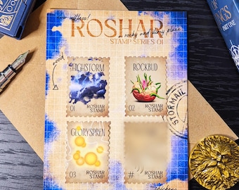 Roshar Stamp Vinyl-Aufkleber, Die Cut, Highsturm, Rockbud, Gloryspren