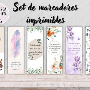 Bibliotheken en español,Regalos cristianos en español para mujeres,Descarga instantánea, Markeringen imprimirles, pdf