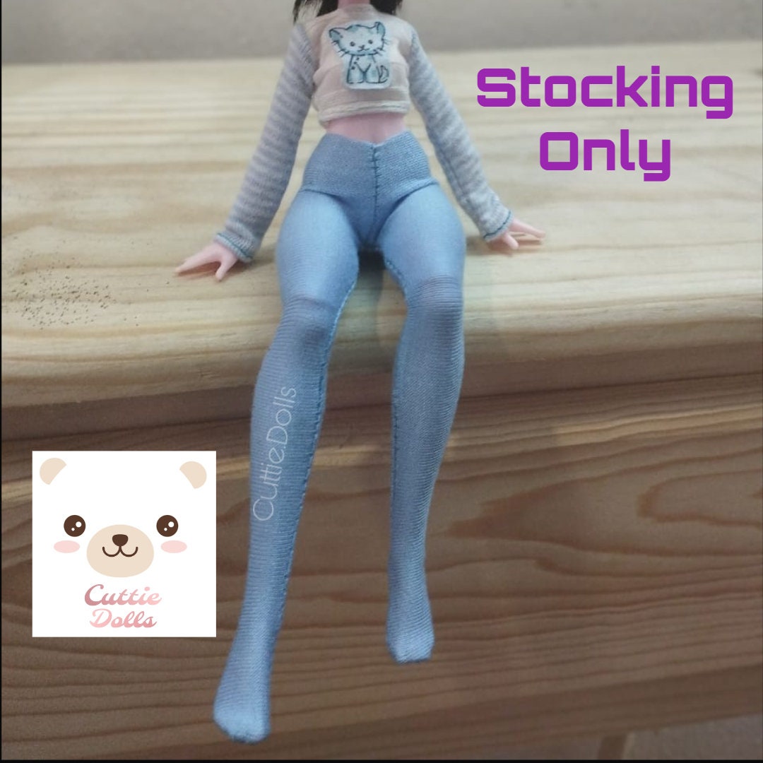 Doll Clothes Cuttie.dolls ''light Blue Stocking'' Kawaii Style. Tights — free download