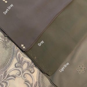 Embroidered Chiffon Hijab: Lightweight Khimar Head Wrap