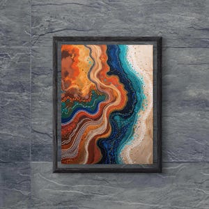 Australian Aboriginal Dot Art Print: Indigenous Home Decor (Digital Download