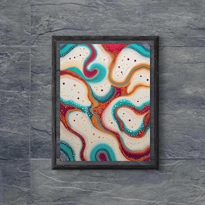 Australian Aboriginal Dot Art Print: Indigenous Home Decor (Digital Download