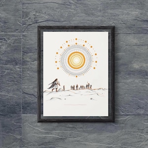 Australian Aboriginal Dot Art Print: Indigenous Home Decor (Digital Download)