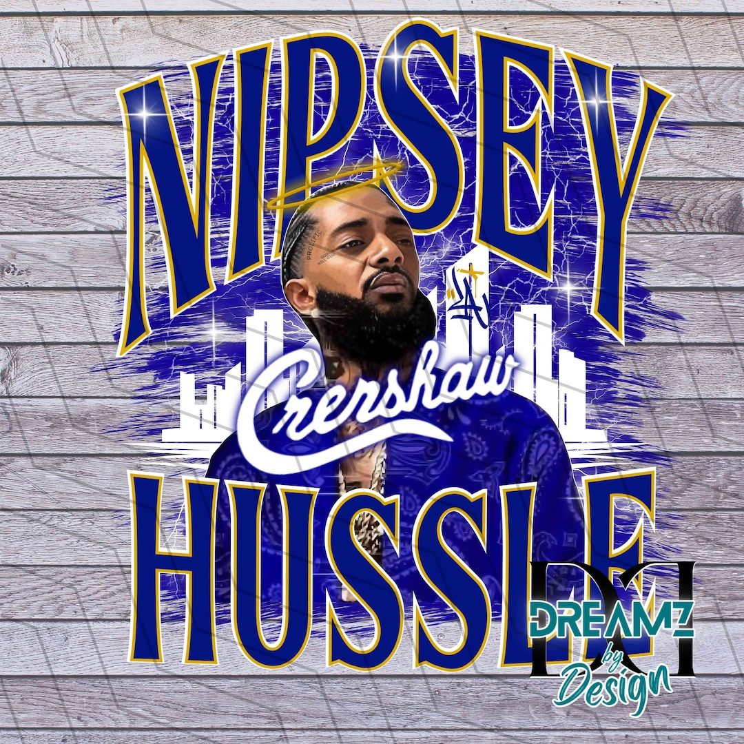 Vintage Bootleg Crenshaw Nipsey Hussle Blue PNG Files Designs - Etsy
