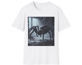 Unisex mjuk t-shirt present till Halloween present till spindelälskare present till vänner present till familjemedlemmar present till alla tillfällen
