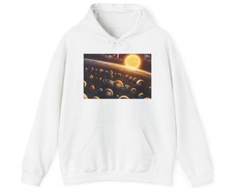 Felpa con cappuccio unisex Heavy Blend™ regalo per la famiglia regalo per gli amici regalo per gli amanti dell'energia solare regalo per molte occasioni