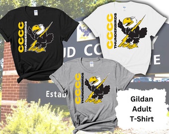 Cloud County Community College Apparel, Tshirt, Sweatshirt, Thunderbirds, Concordia, KS, Staff Gift, Student Gift, Faculty Gift, Fan Gift