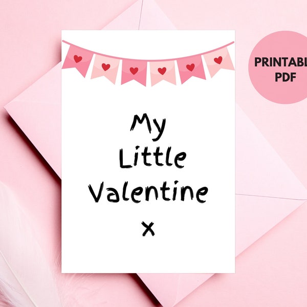 Kids Valentines Card | Valentines Card for Daughter | Printable Card