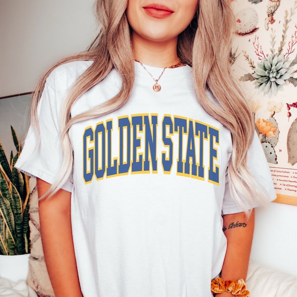 Vintage Golden State Basketball Shirt Warriors Tshirt Retro T-Shirt Gift for Golden State Fan Golden State Warriors Gift Comfort Colors