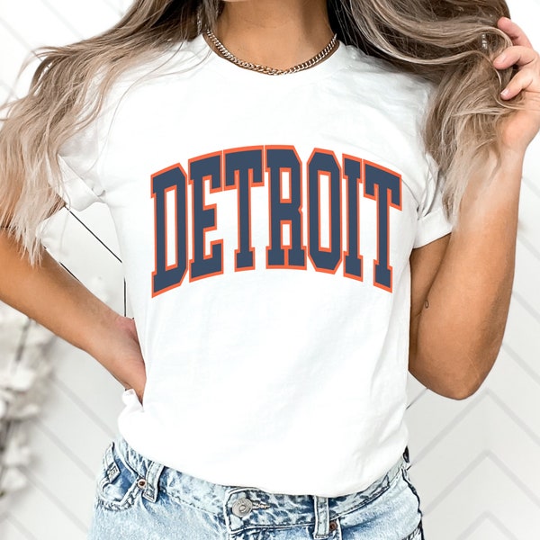 Detroit Baseball Tshirt Tigers Shirt Detroit Baseball T-shirt Retro Vintage Tigers tee Detroit Hometown Pride Tigers gift michigan shirt