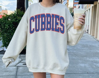 Chicago Baseball Sweatshirt Cubs Crewneck Chicago Baseball Crewneck Retro Vintage Chicago Crewneck Chicago Hometown Pride Cubbies gift