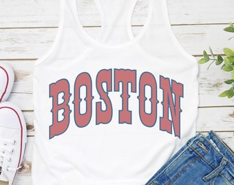 Vintage Boston Baseball Shirt Boston Baseball Tank Top Retro Style Tank Gift for Boston baseball Fan Boston Red Sox Gift Opening Day