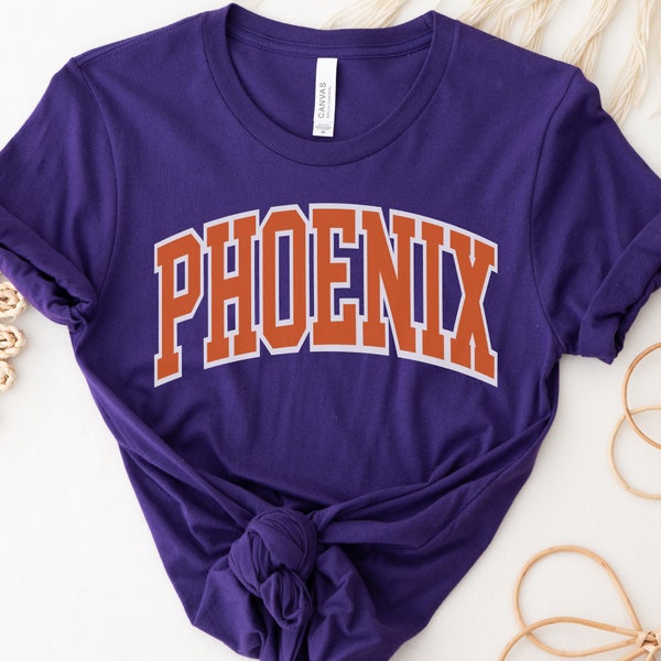 Vintage Phoenix Basketball Shirt Suns Basketball Tshirt Retro Style T-Shirt Gift for Suns Basketball Fan Phoenix Suns Gift